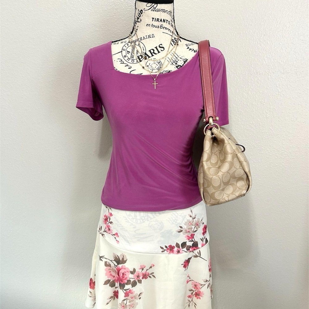 Liz & Sarah Purple Top